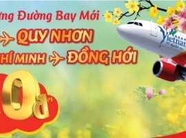 6k vé máy bay miễn phí tháng 4 của Vietjet Air