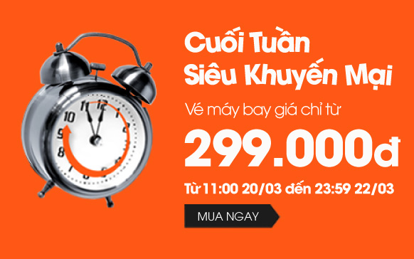 Vé máy bay khuyến mãi tháng 4 đến tháng 11 chỉ 299k