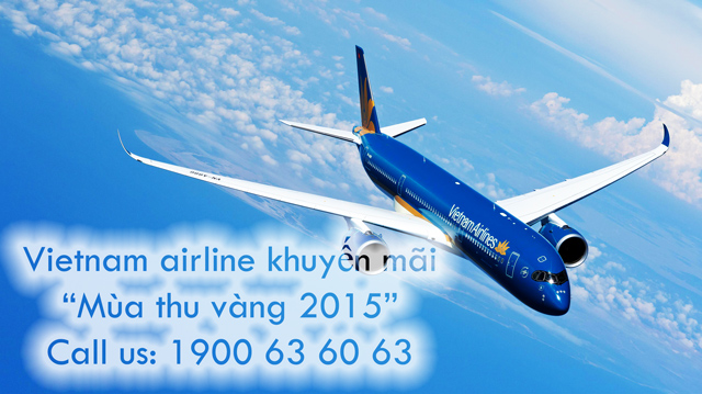 Vietnam Airline khuyến mãi mùa thu vàng 2015