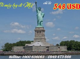 Vé máy bay khuyến mãi đi Mỹ rẻ bất ngờ