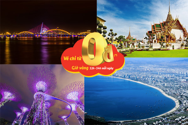 Hình ảnh Vietjet tung 2 triệu vé máy bay khuyến mãi 0 đồng tháng 3