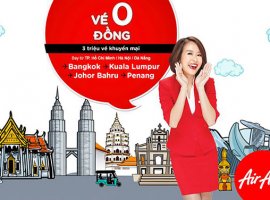 3 triệu vé máy bay khuyến mãi 0 đồng đến 2017