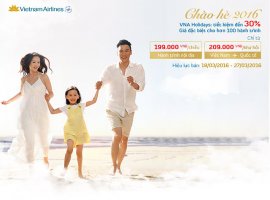 Vietnam Airlines khuyến mãi hè 2016 chỉ 299K