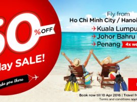 Vé máy bay khuyến mãi đi Đông Nam Á hè 2016