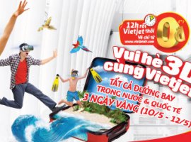 Vé máy bay khuyến mãi 0 đồng thỏa thích khám phá hè