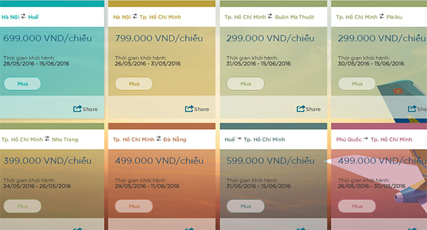 Hình ảnh Vietnam Airlines tung vé máy bay khuyến mãi hè chỉ 299K