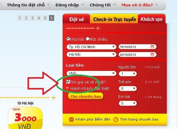đặt vé máy bay giá rẻ Vietjet Air