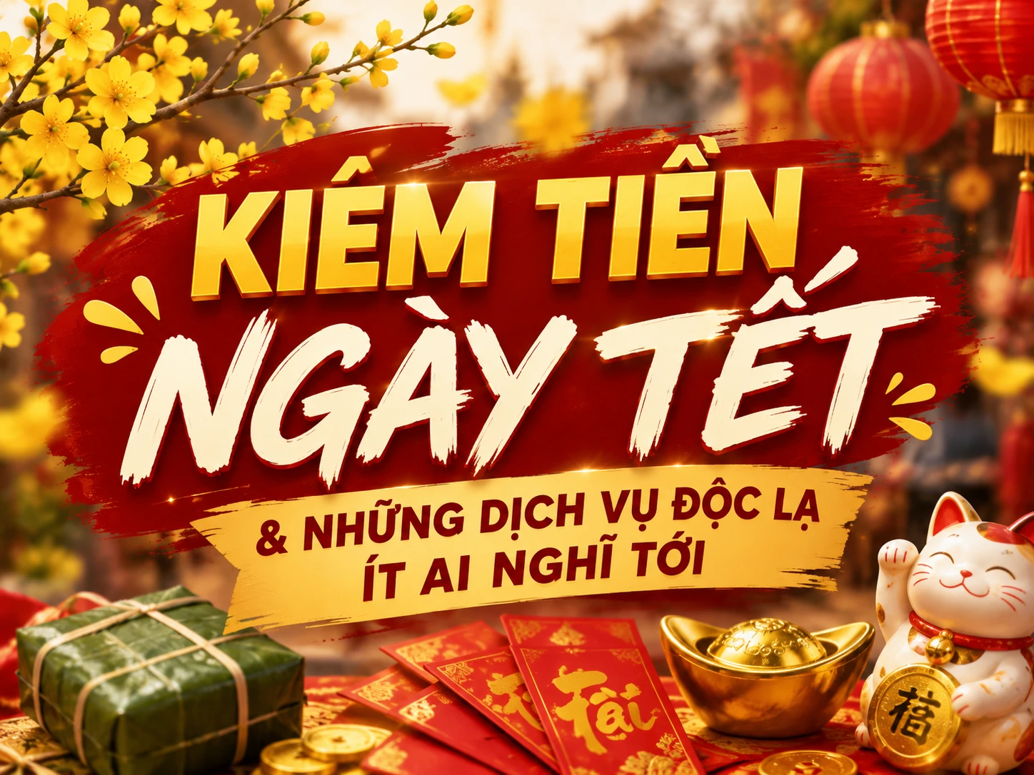 Kiếm tiền ngày Tết và những dịch vụ độc lạ ít ai nghĩ tới