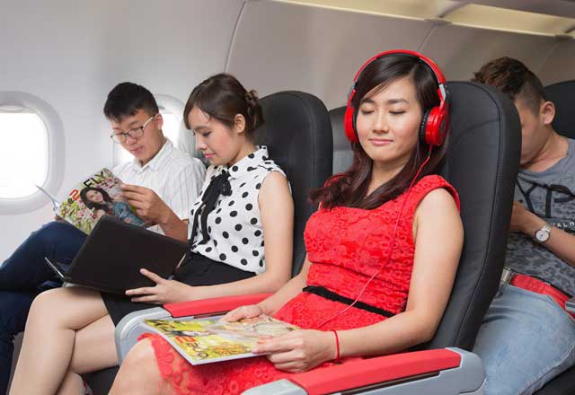 Để xua tan nỗi sợ khi đi máy bay