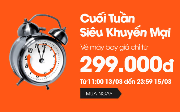 Jetstar khuyến mãi vé máy bay giá rẻ tháng 3 299k