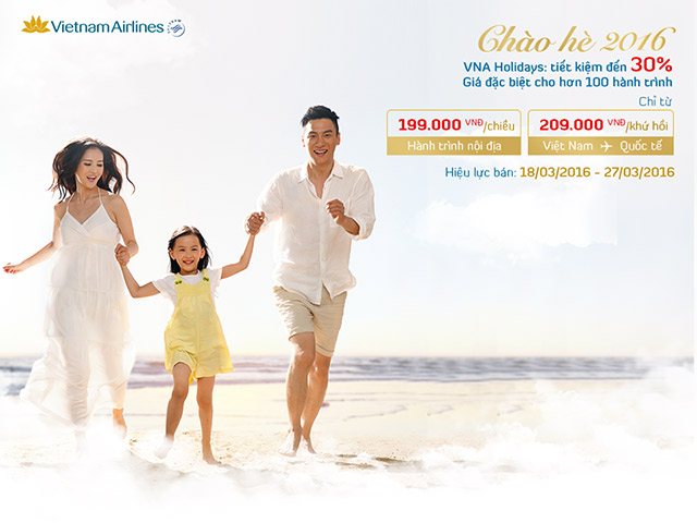 Vé máy bay khuyến mãi của Vietnam Airlines
