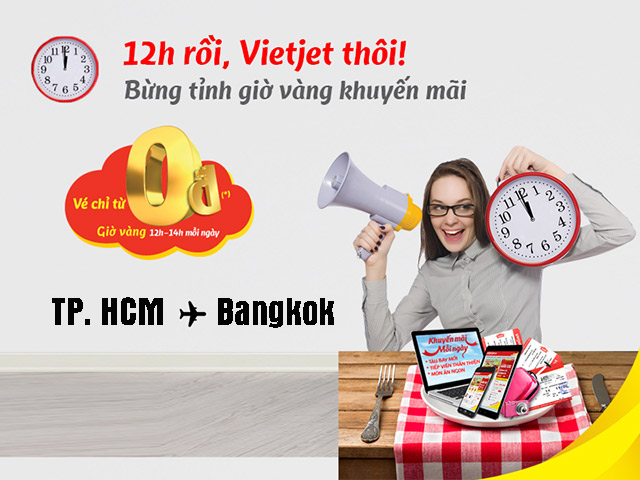 12h rồi, Vietjet thôi!