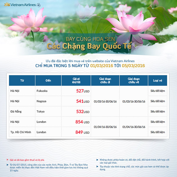 Hình ảnh VNA khuyến mãi vé máy bay giá rẻ ngắm hoa anh đào