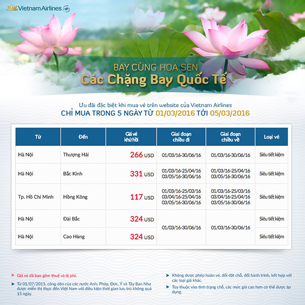 Hình ảnh VNA khuyến mãi vé máy bay giá rẻ ngắm hoa anh đào