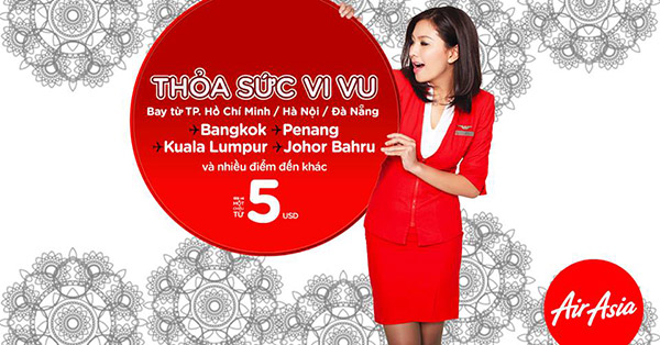 Vé máy bay khuyến mãi chỉ 5 USD thả ga du lịch hè