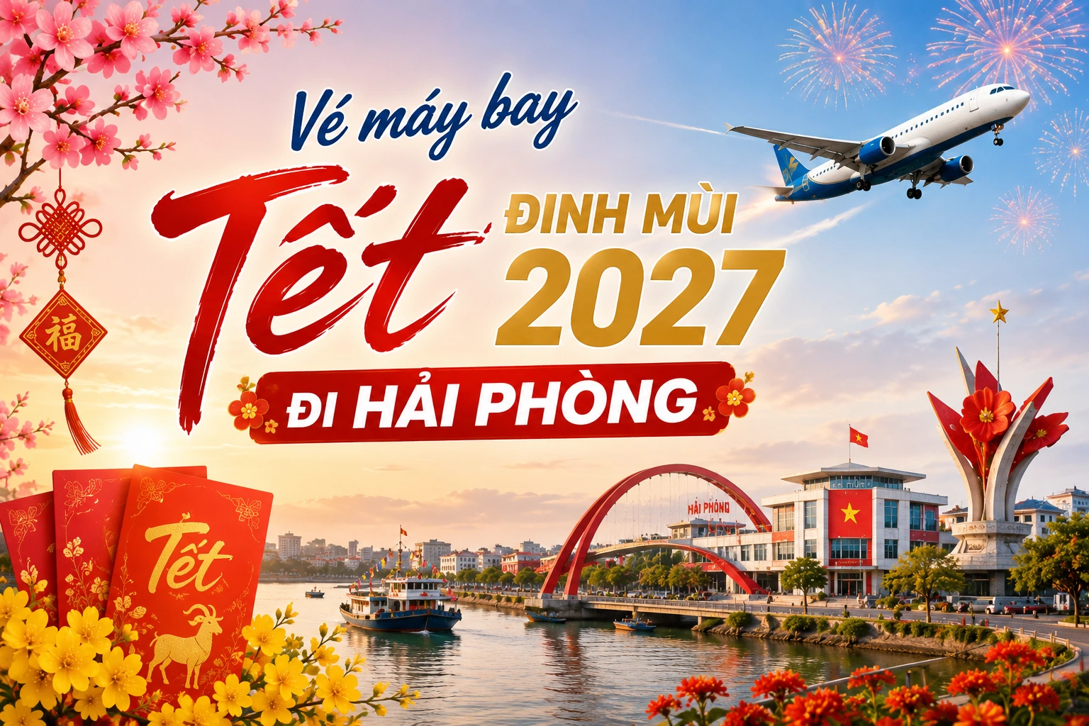 Vé máy bay Tết Đinh Mùi 2027 đi Hải Phòng