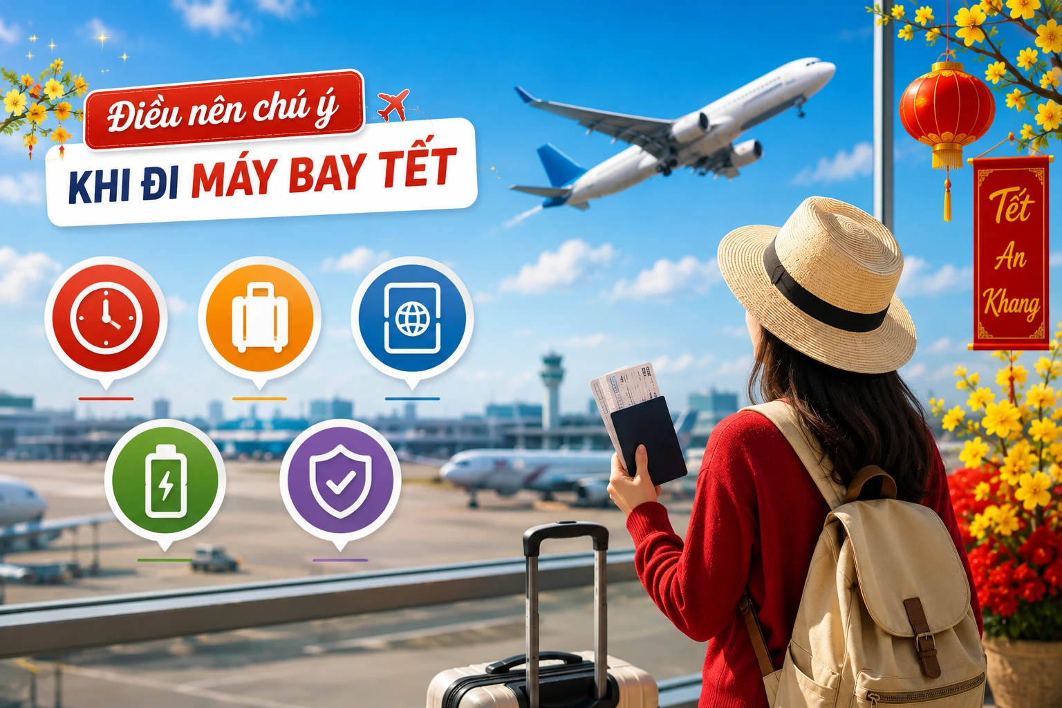 Điều nên chú ý khi đi máy bay Tết nhầm tránh những sự cố không đáng có