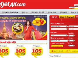 đặt vé máy bay giá rẻ Vietjet Air