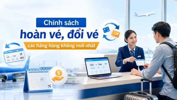 Chính sách hoàn vé, đổi vé các hãng hàng không mới nhấ