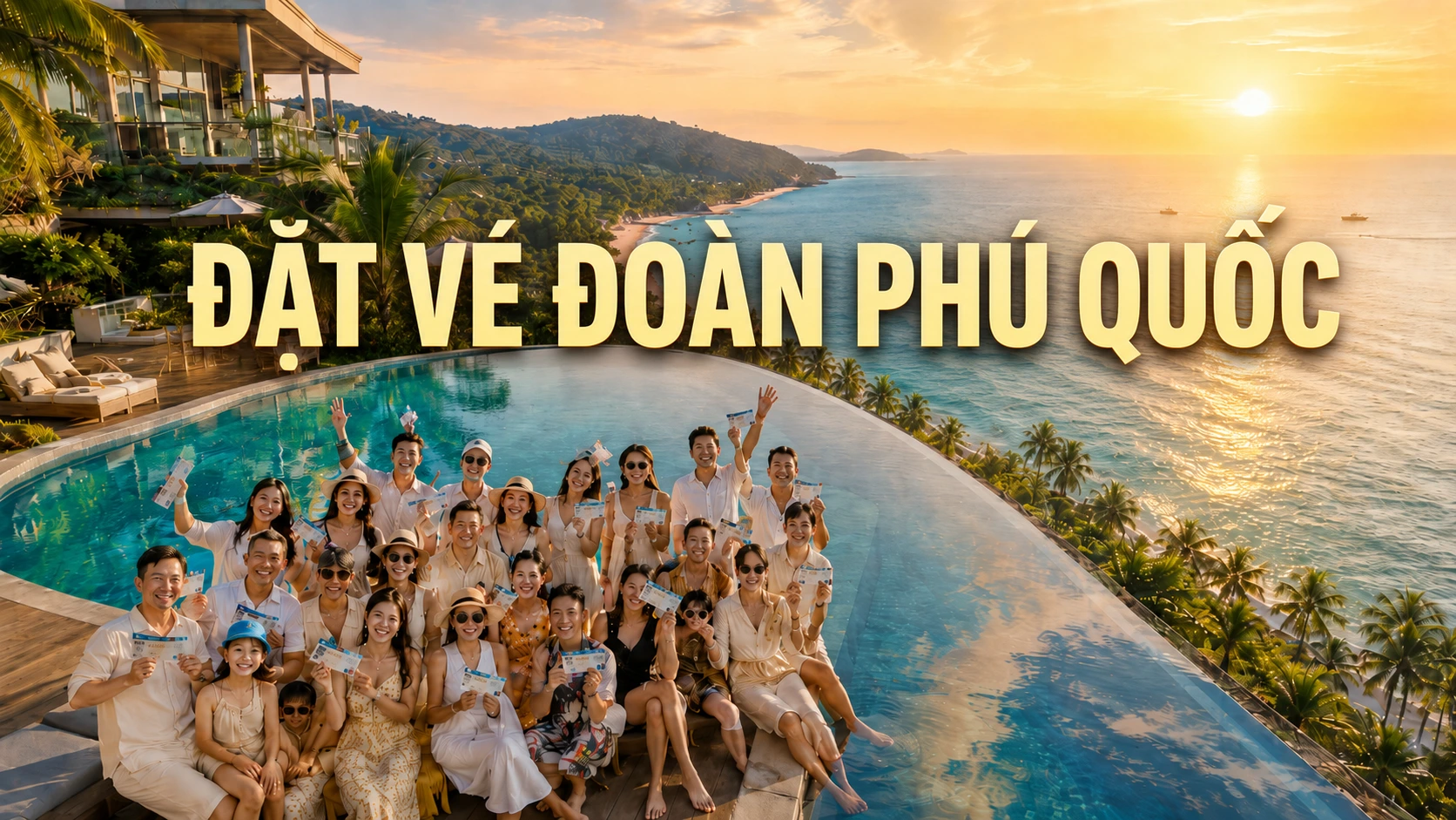 Đặt vé đoàn Phú Quốc cho công ty và hội nhóm