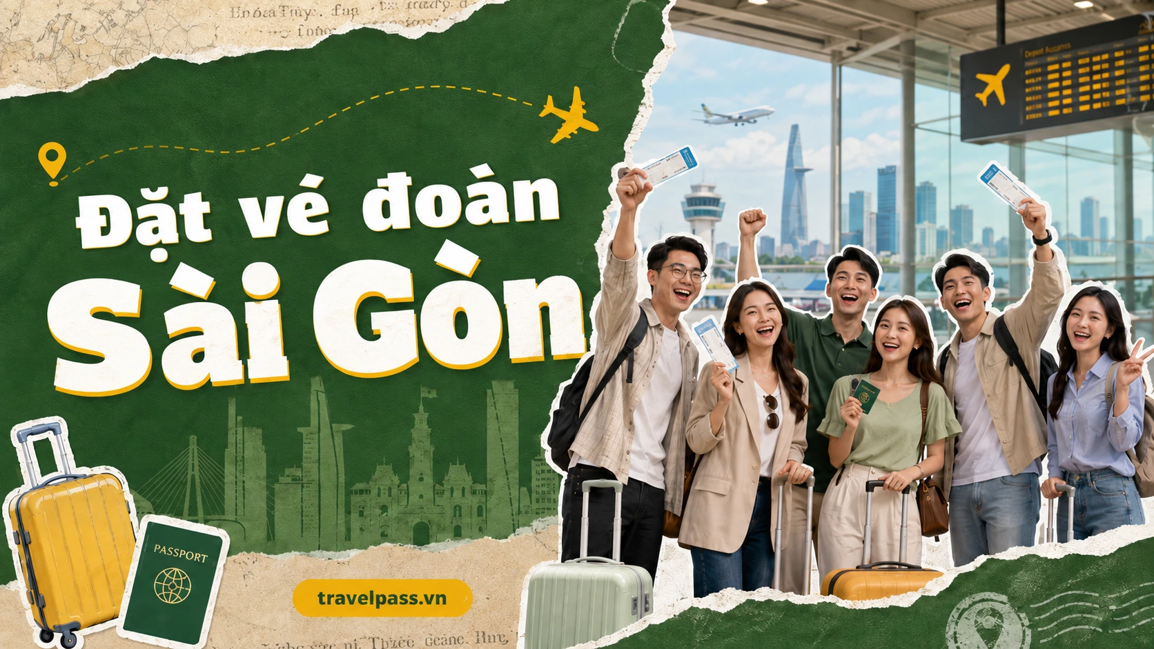 Đặt vé đoàn Sài Gòn Travelpass hỗ trợ giữ chỗ, báo giá rõ ràng