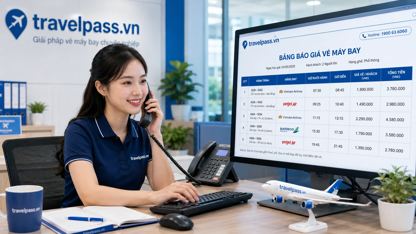 Đội ngũ travelpass.vn hỗ trợ đặt vé đoàn tháng 6 chuyên nghiệp