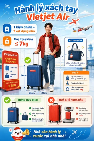 Hành lý xách tay Vietjet Air