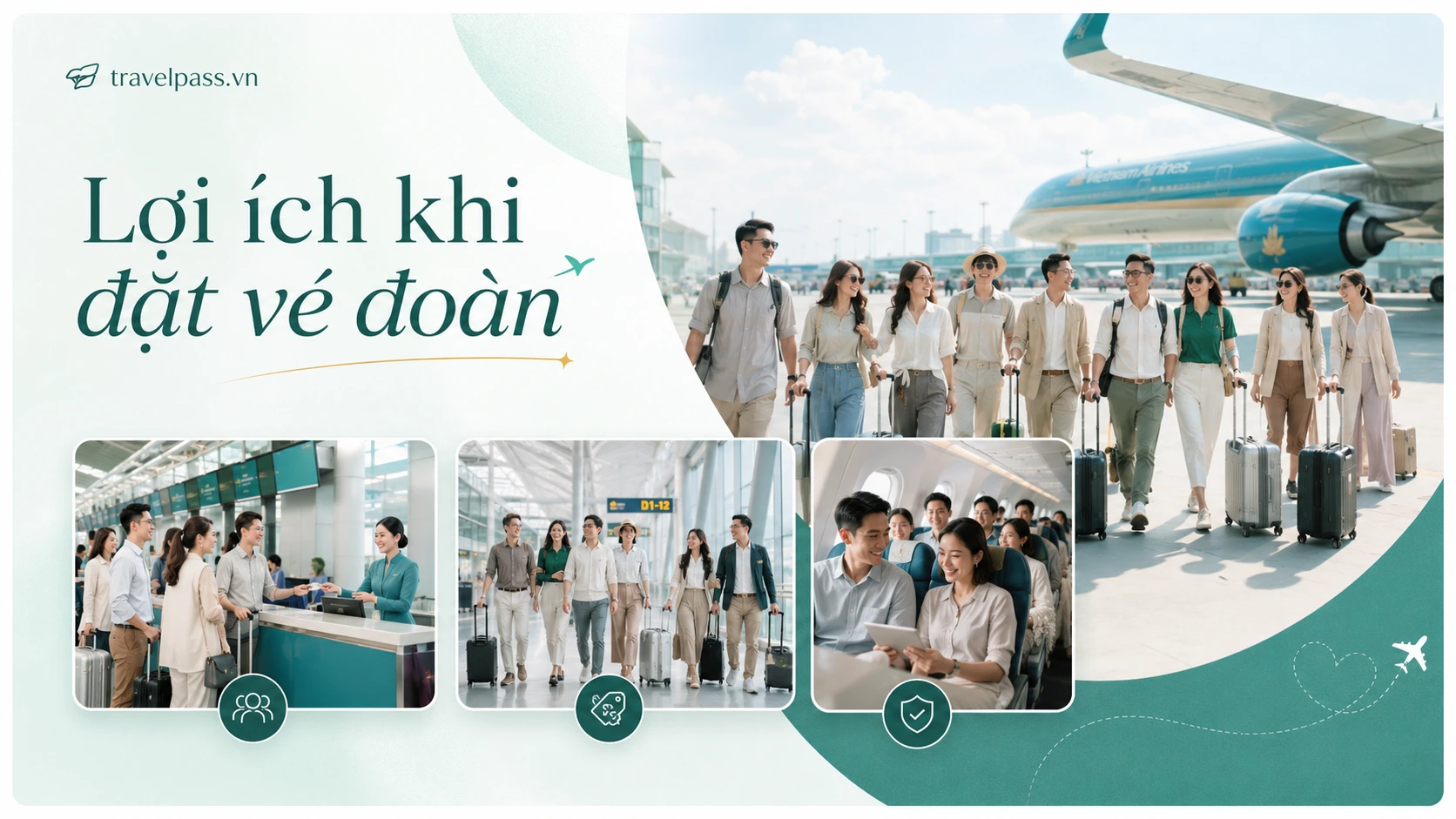 Lợi ích khi đặt vé đoàn nhiều người