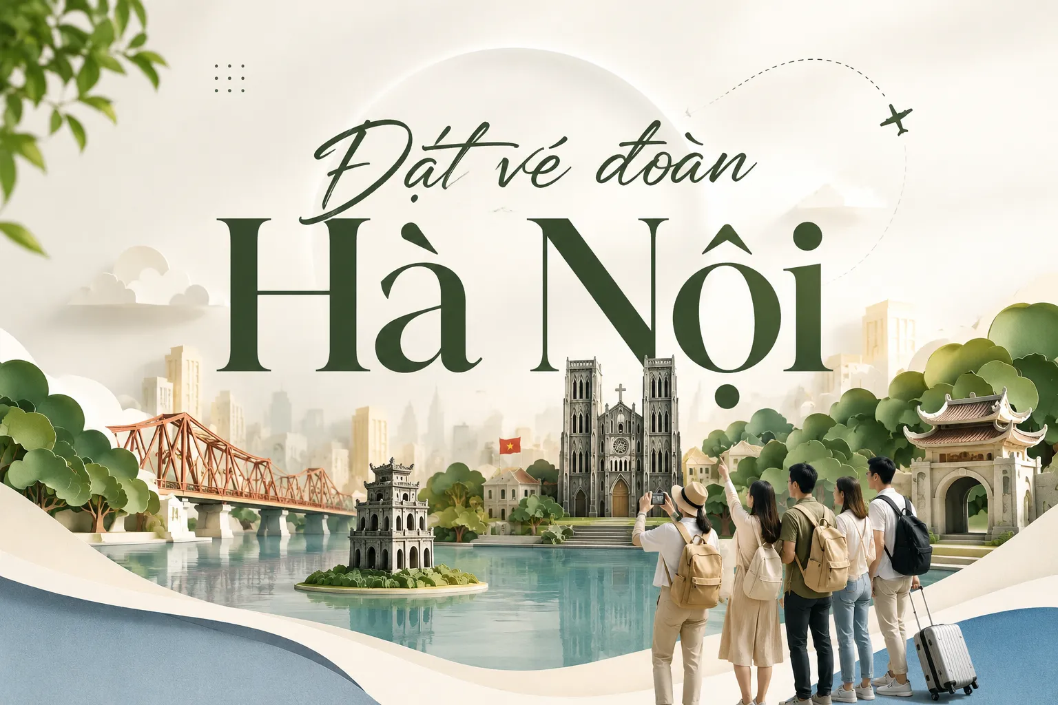 Đặt vé đoàn Hà Nội cho công ty và cả nhà đông người