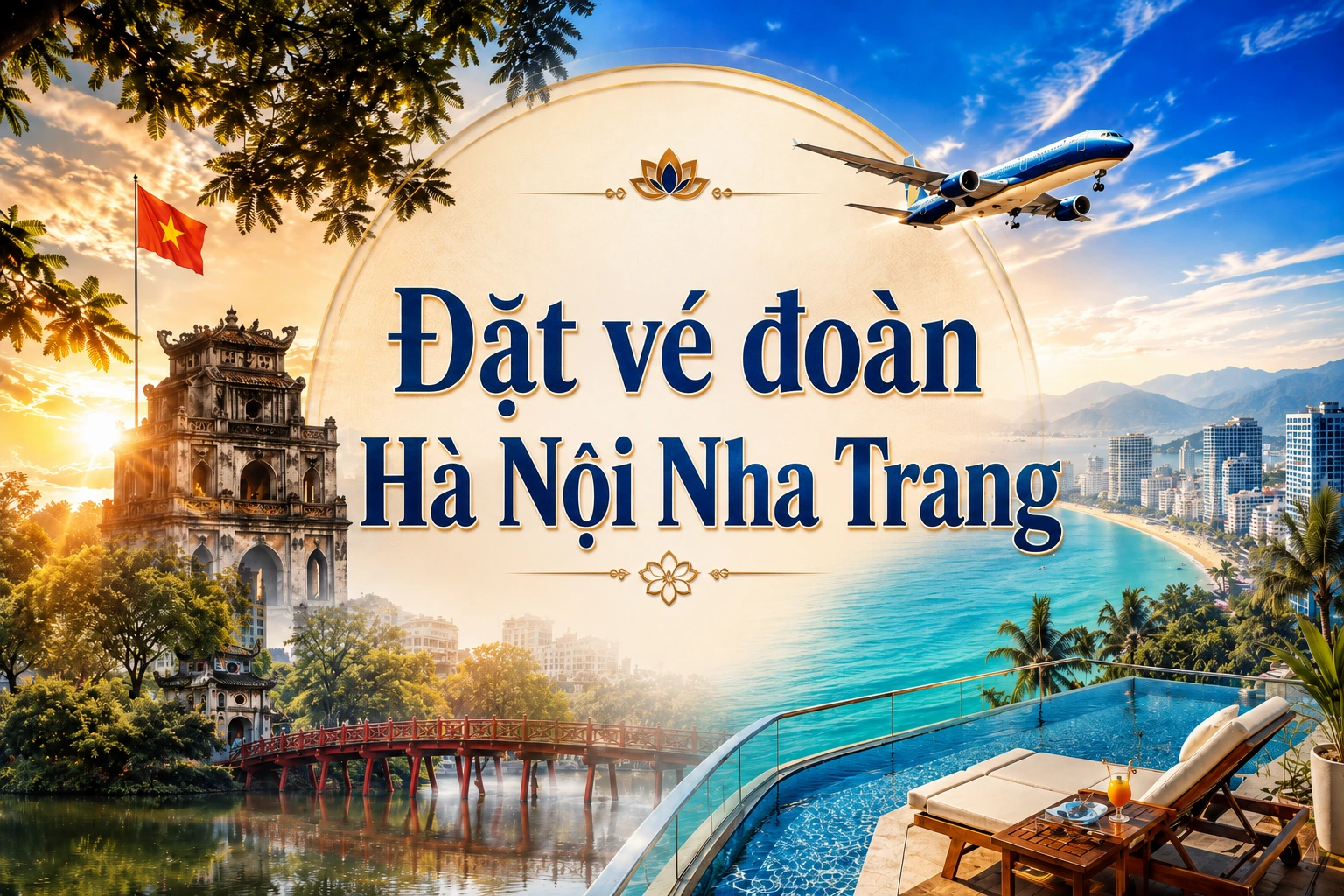 Đặt vé đoàn Hà Nội Nha Trang giờ bay, hành lý, điều kiện vé