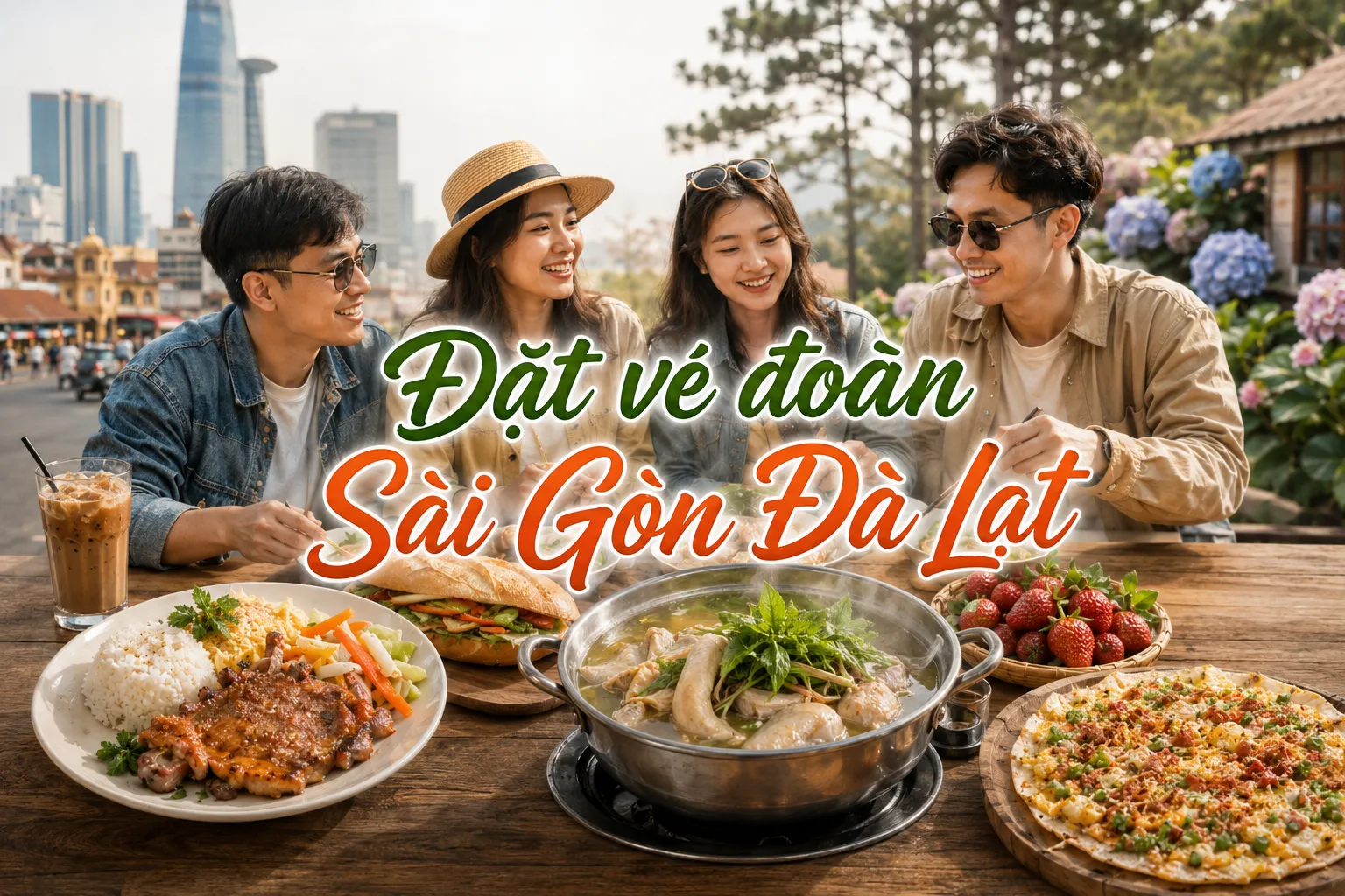 Đặt vé đoàn Sài Gòn Đà Lạt cùng TravelPass