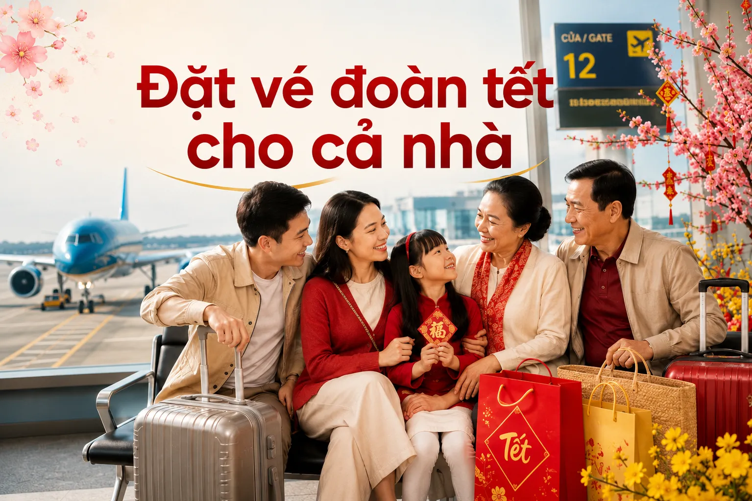 Đặt vé đoàn Tết sum vầy cho cả nhà