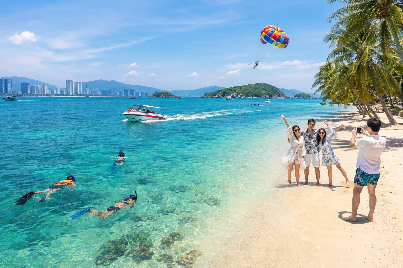 Du lịch biển Nha Trang, khám phá biển xanh